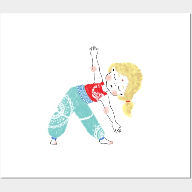 Yoga Kid Wall Art by LaBellaCiambella